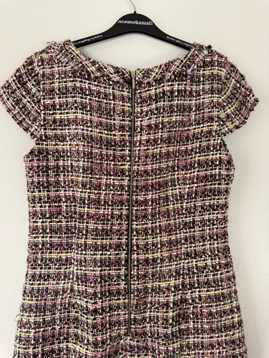 Karl Lagerfeld Paris boucle tweed sheath dress Size 10 Multi Color EUC - Picture 12 of 16